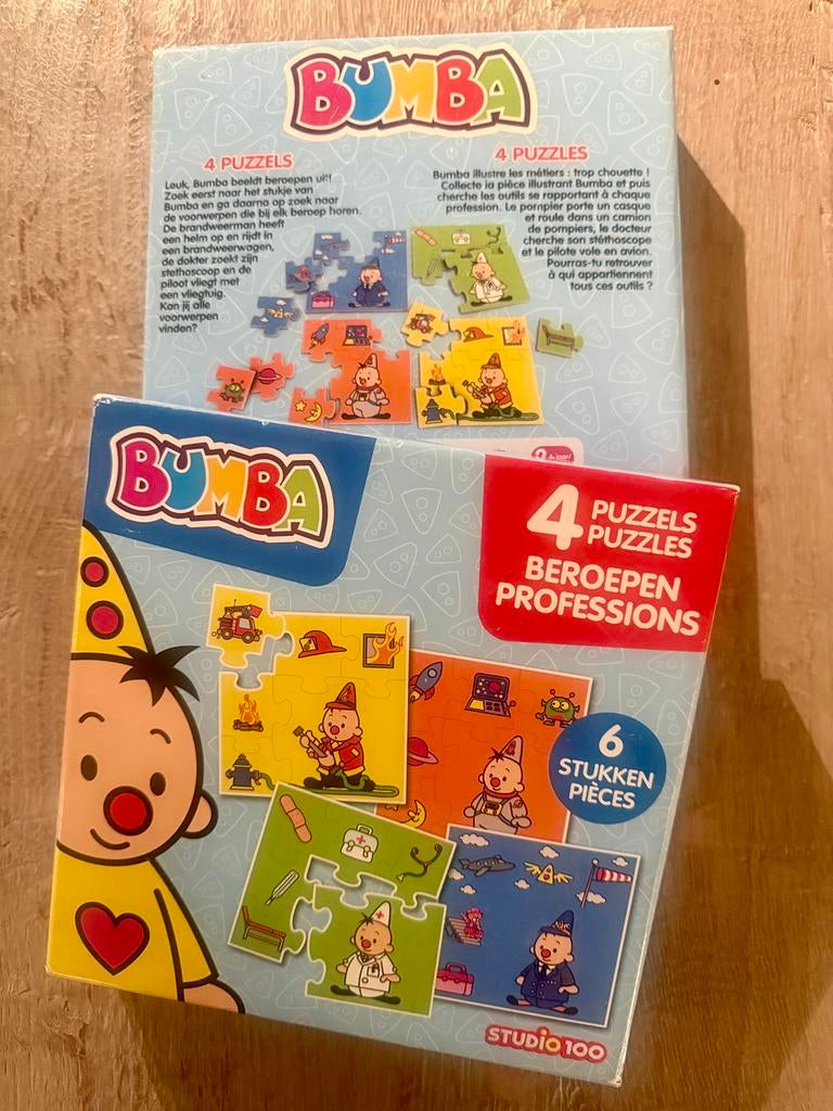 • 4 Bumba puzzels studio100, Kinderen en Baby's, Speelgoed | Kinderpuzzels, Ophalen