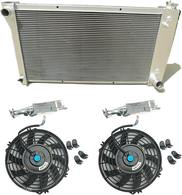 Radiateur+fans 67-72 Chevy C10 C/K C10 C20 C30 Pick up Truck, Auto-onderdelen, Nieuw, Ophalen of Verzenden