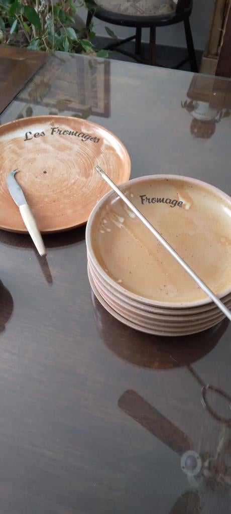 Kaasset van steengoed, Ophalen of Verzenden, Zo goed als nieuw, Aardewerk, Boerenbont