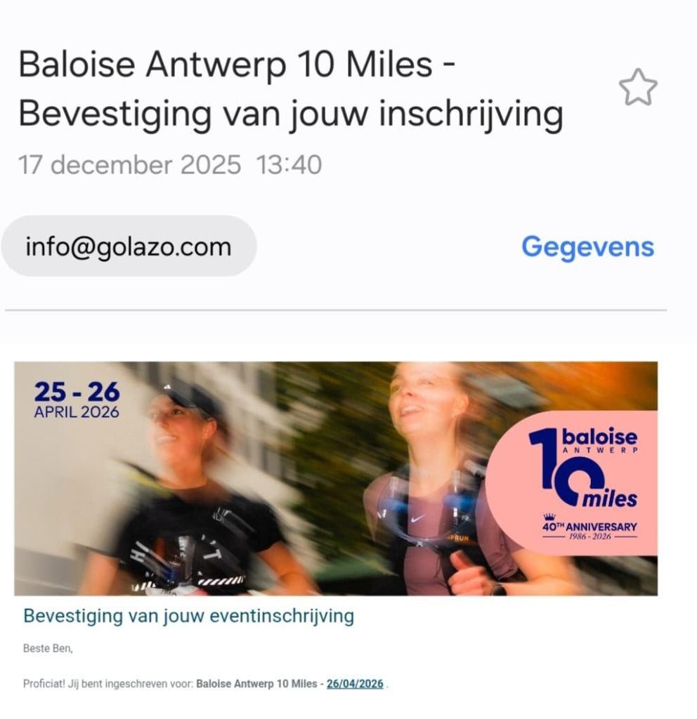 Ticket 10 Miles 2026, Drie personen of meer