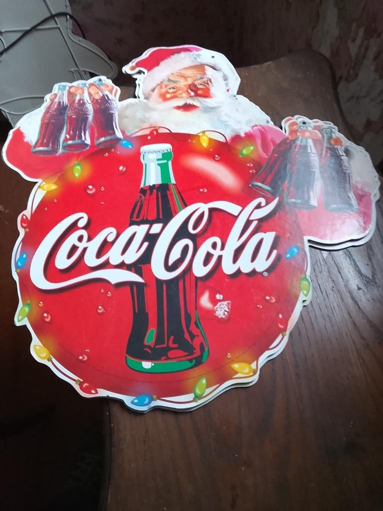 cola cola karton, Verzamelen, Ophalen, Gebruikt, Reclamebord