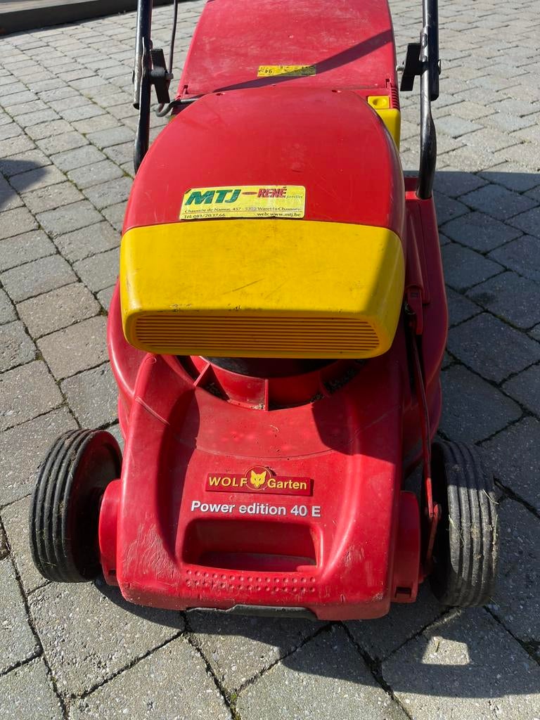 Tondeuse Wolf Garten  Électrique 40E, Jardin & Terrasse, Tondeuse rotative, 40 à 49 cm, Enlèvement, Utilisé