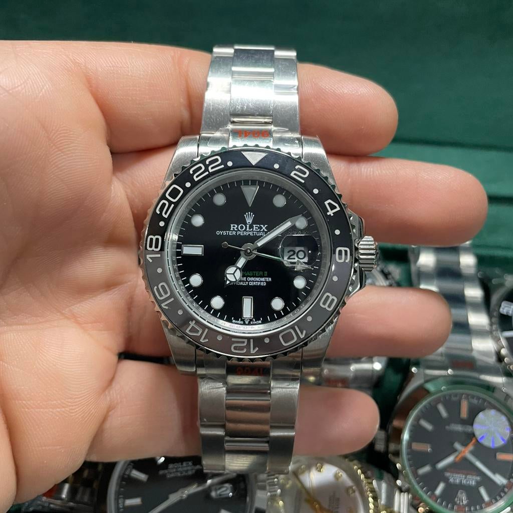 Rolex GMT-MASTER automatique, Rolex, Enlèvement ou Envoi, Acier, Acier