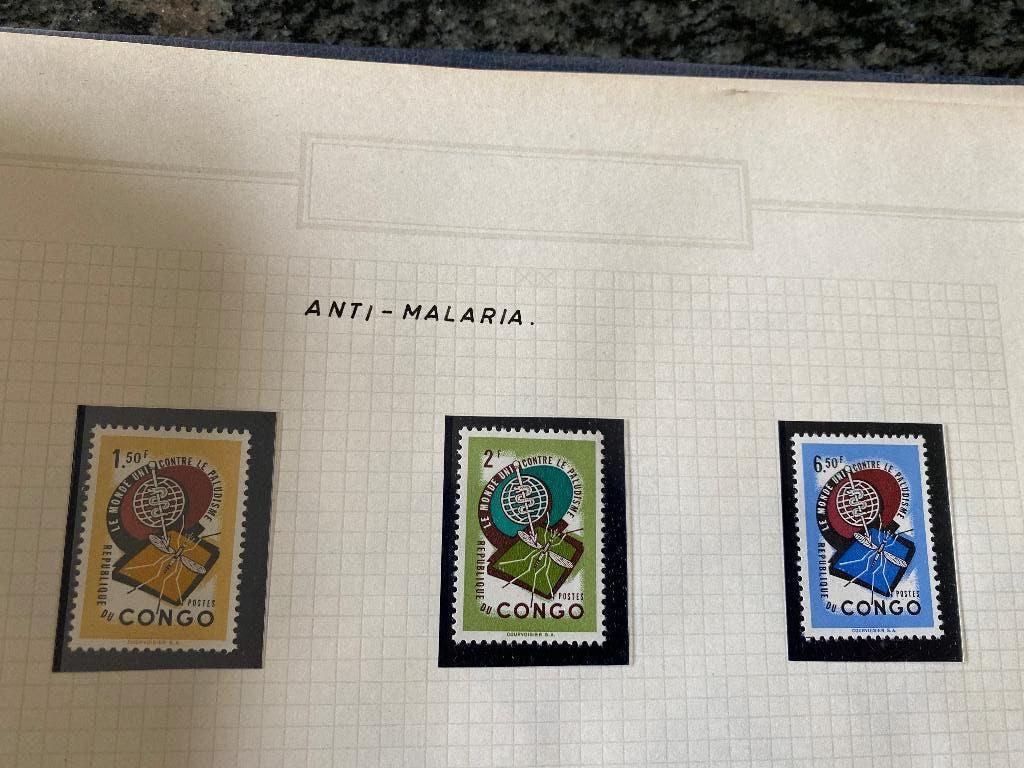 Republique du Congo anti- malaria, Postzegels en Munten, Postzegels | Afrika, Ophalen of Verzenden