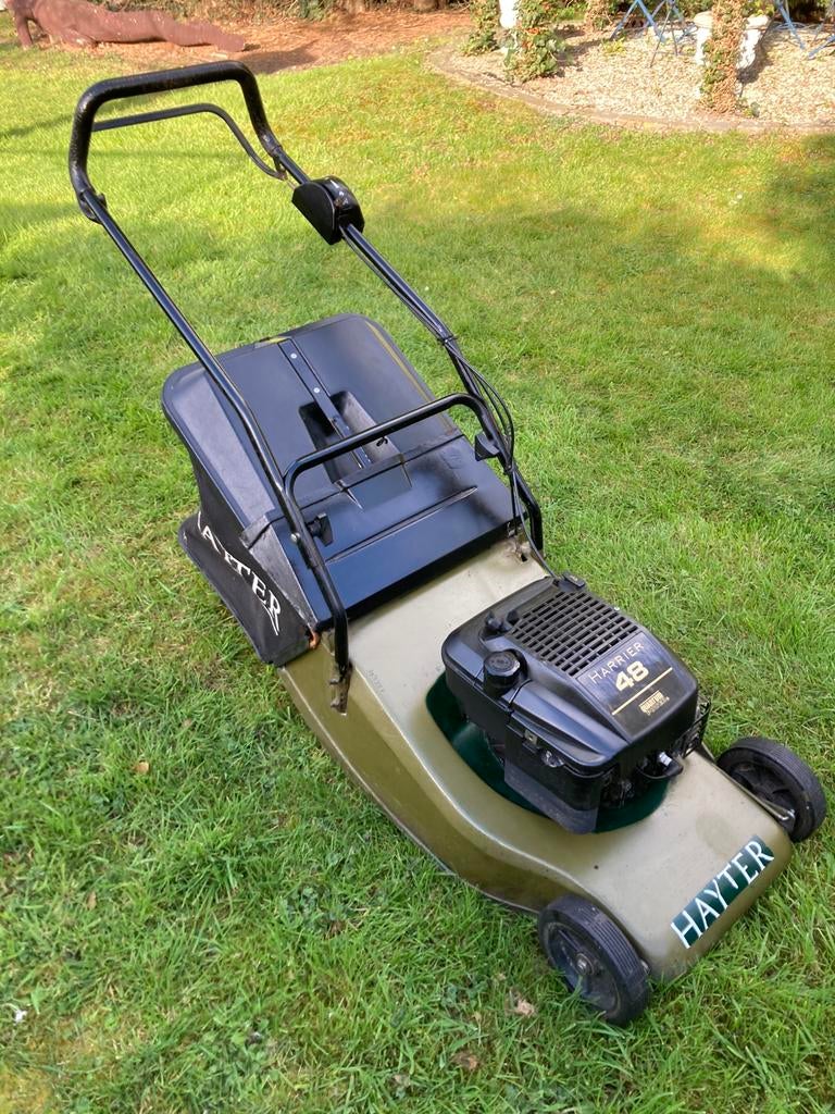 Grasmachine hayter, Ophalen, Gebruikt