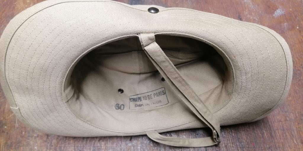 M49 Indochinese Algerijnse militaire hoed, Verzamelen, Verzenden, Overige soorten, Helm of Baret