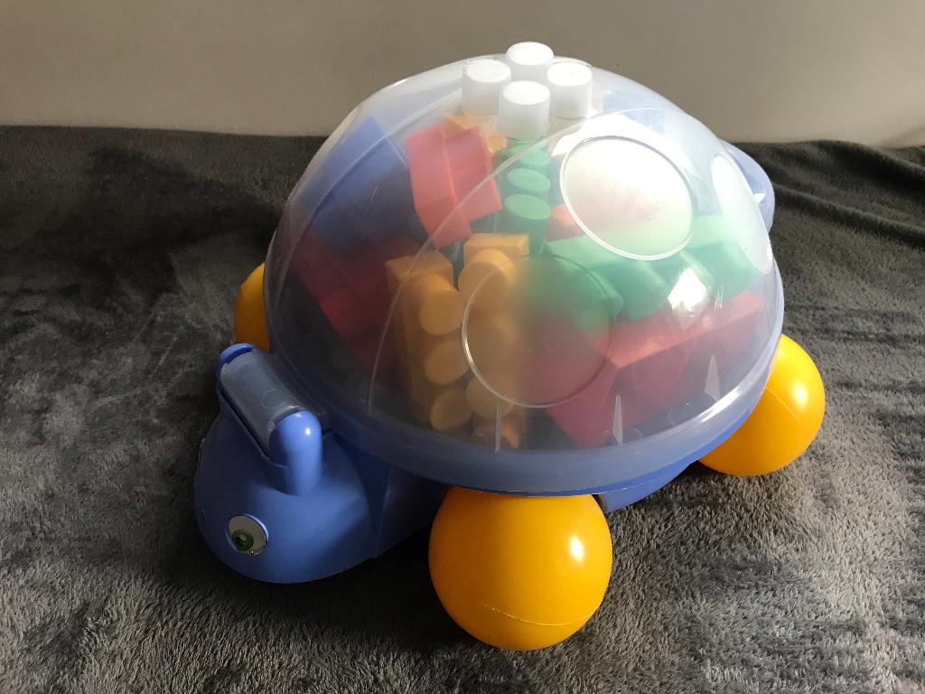 Een stenen bouwsteen met opbergschildpad, Ophalen of Verzenden, Gebruikt, Abrick