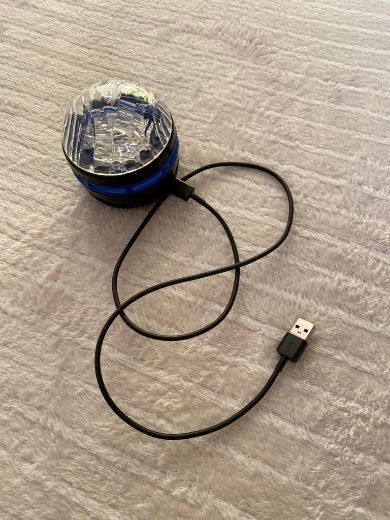 LED disco lamp USB – party light met lichteffecten, Ophalen, Refurbished