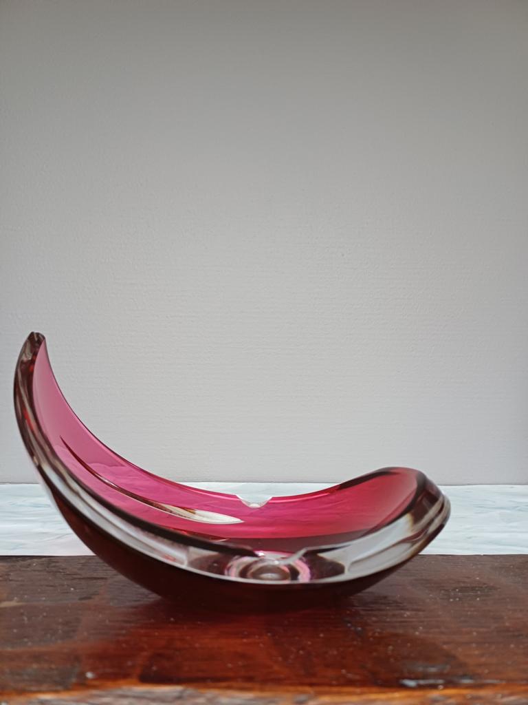 asbak val saint lambert kristal in prima staat L18 cm op 13, Ophalen