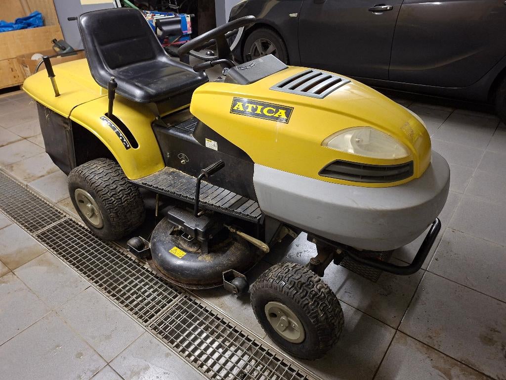 tracteur tondeuse Atica, Jardin & Terrasse, Tondeuses autoportées, Enlèvement, Utilisé, 90 à 120 cm, Démarrage électrique
