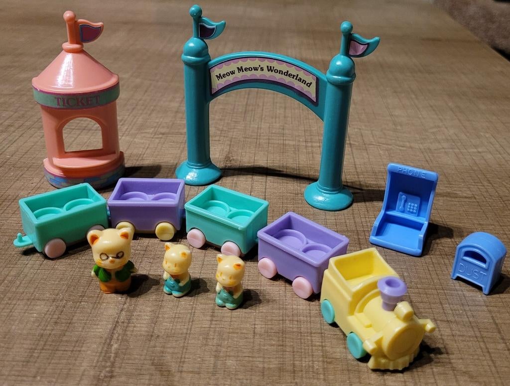 Meow Meow's Wonderland: oude speelset (jaren '80), Ophalen of Verzenden, Gebruikt