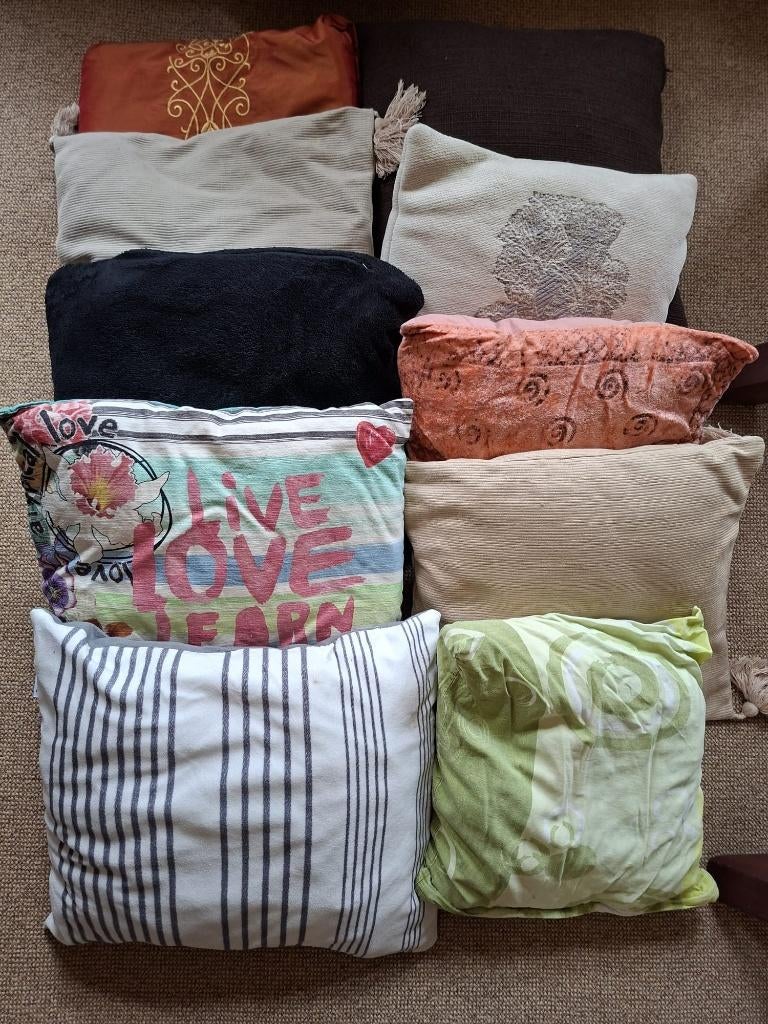 10 kleine kussentjes, Ophalen of Verzenden, Gebruikt, Vierkant, Binnen