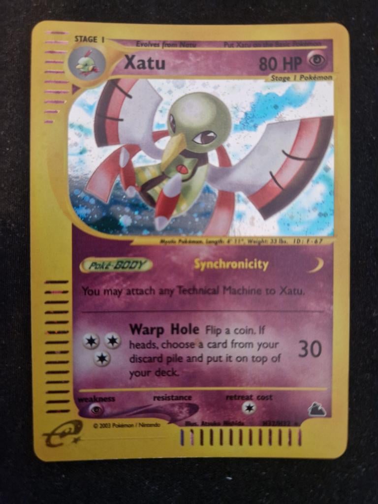 Xatu H32/H32 Skyridge Holo (Eng) - WotC 2003 - Swirl!, Ophalen of Verzenden