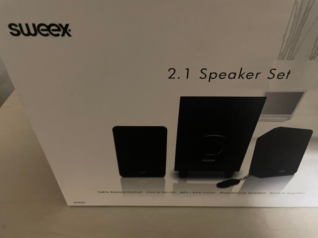 Te koop pc Speakers 2.1met bass kast, Computers en Software, Pc speakers, Ophalen, Zo goed als nieuw, Audiokanaal 2.1