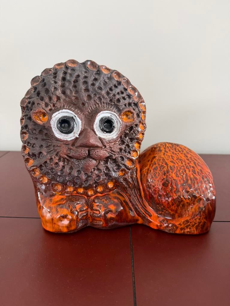 Zeldzaam Perignem (Vandeweghe) keramisch leeuwjaren 60/70, Ophalen