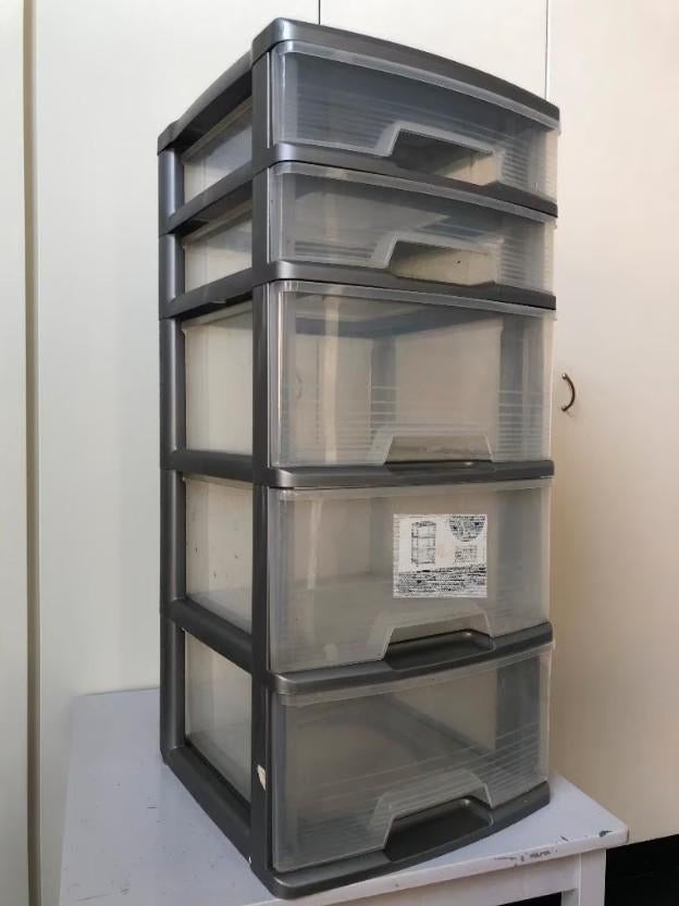 Transparante kunststof ladenkast laden opbergbak doos, 60 cm of meer, Bak of Kist, 50 cm of meer, 75 tot 100 cm