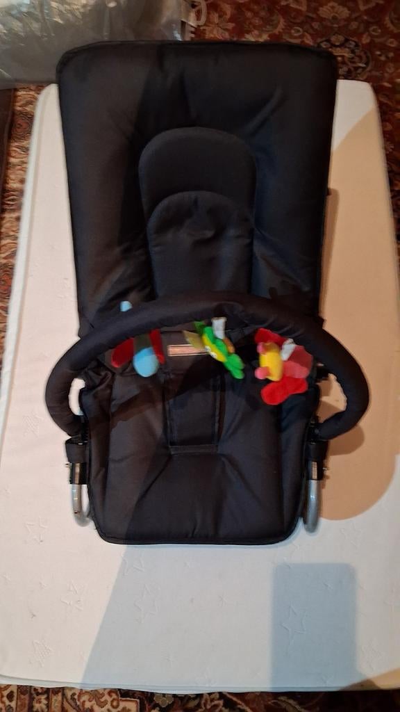 Transat relax noir Topmark avec arche de jeu, Enfants & Bébés, Comme neuf, Enlèvement, Avec ceinture(s), Topmark