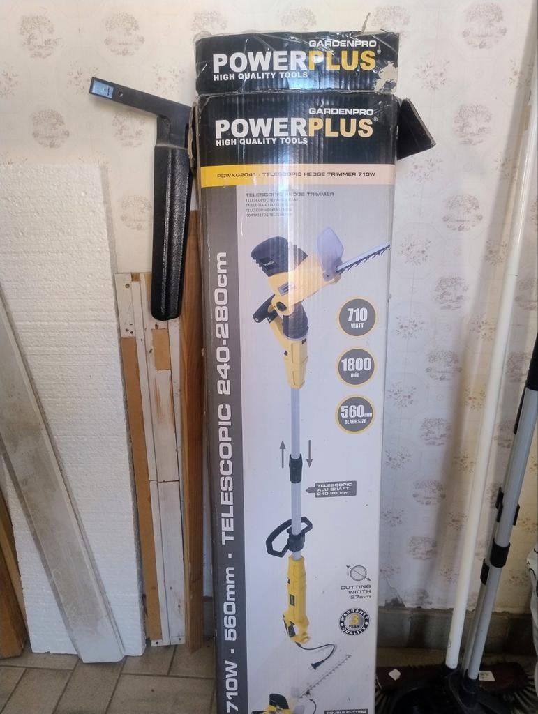 POWERPLUS telescopische heggenschaar, Ophalen, Nieuw, Elektrisch, Powerplus