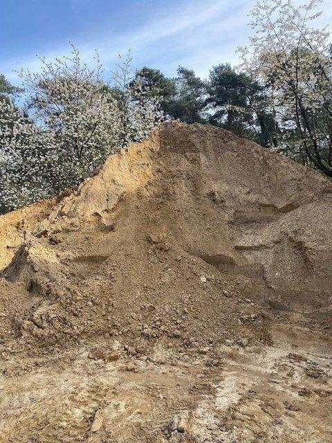 Gratis zand / zavel, Jardin & Terrasse, Sable, Enlèvement, Autres types