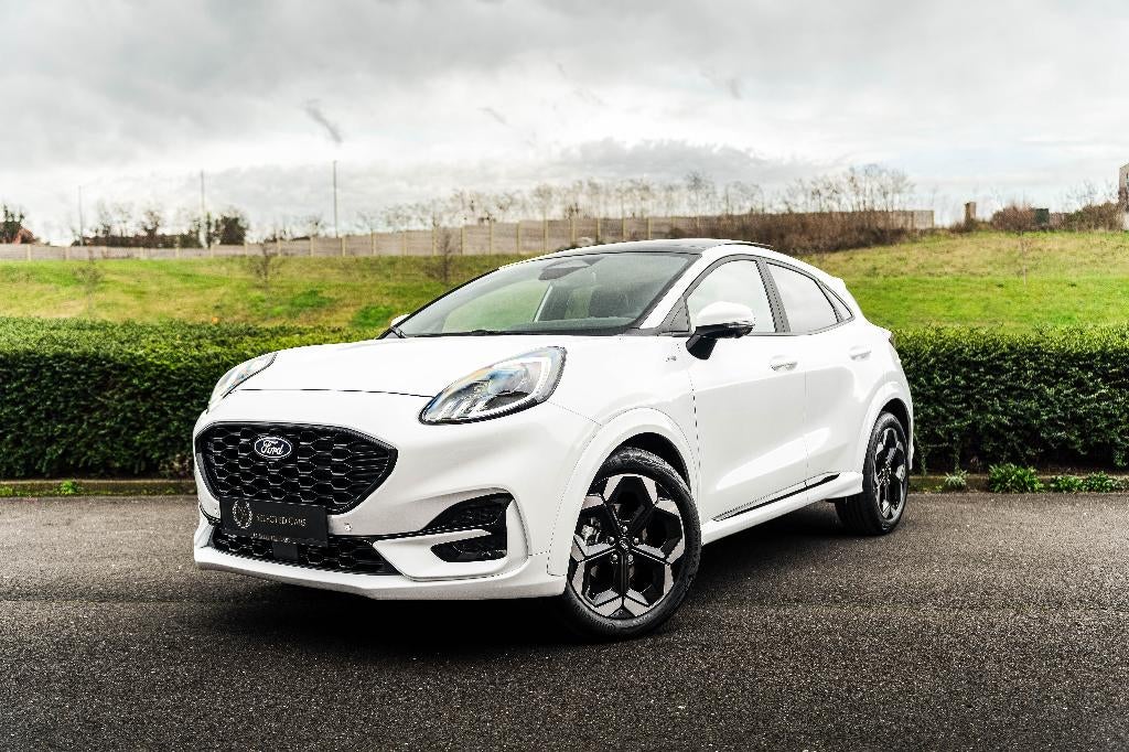 Ford Puma 1.0 mHEV*ST LINE X*FULL*B&O*PANO*AUTOMAT*ALCANTARA, Auto's, Ford, 114 kW, Puma, Alcantara, Wit