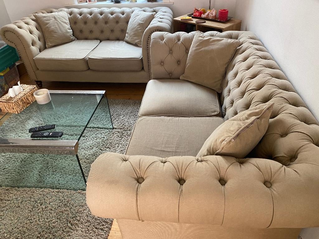 Burton 2-zit zetel, Maison & Meubles, 75 à 100 cm, Chesterfield, Enlèvement, Utilisé