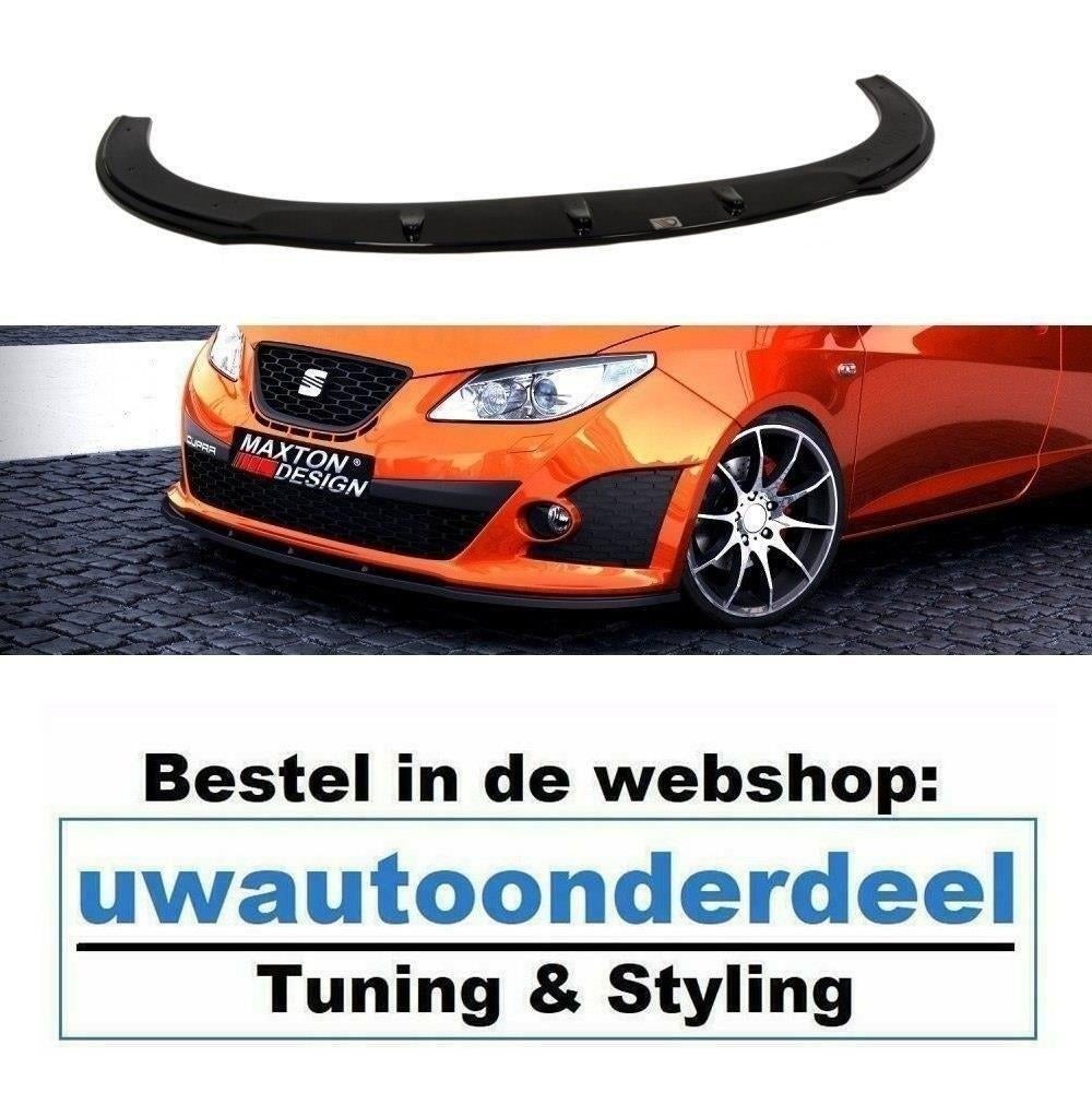 Maxton Spoiler Voorspoiler Lip Splitter Voor Seat Ibiza 6J C, Auto diversen, Tuning en Styling, Verzenden