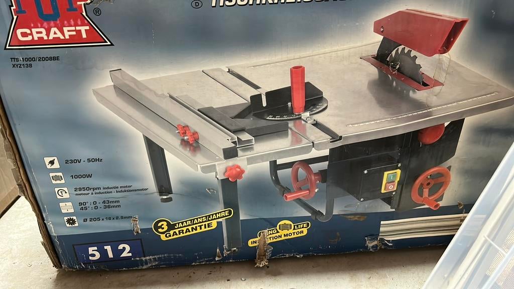 top craft scie circulaire table de menuisier, Bricolage & Construction, 600 à 1200 watts, 30 à 70 mm, Enlèvement, Utilisé