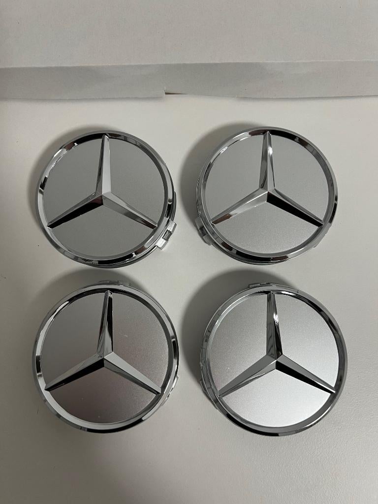 Mercedes Naafdoppen 75mm Velgdoppen centre cap AMG, Ophalen of Verzenden, Nieuw