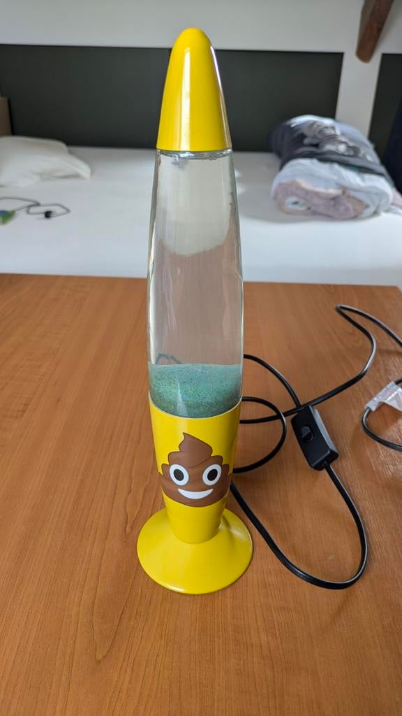 Lavalamp lachend kakje, Ophalen