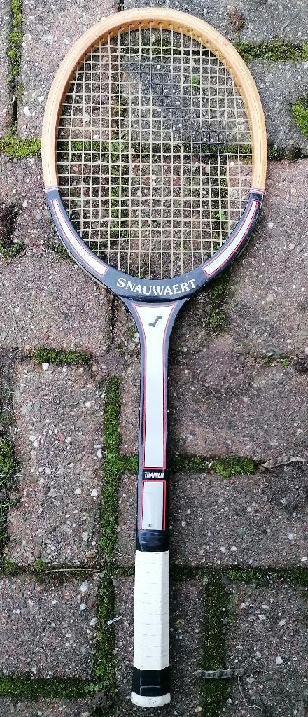 Vintage houten tennis racket 'Snauwaert' in goede staat, Enlèvement