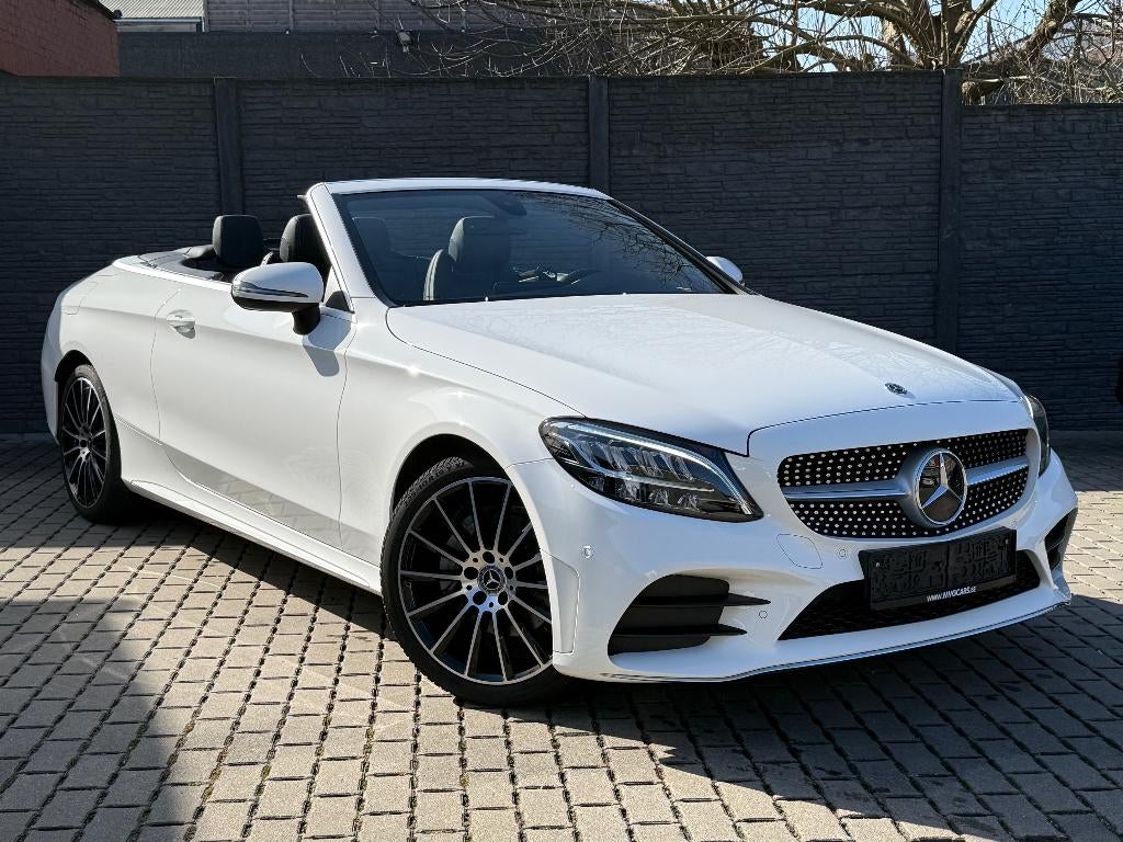 Mercedes-Benz C 180 Cabrio AMG Pakket "Leder/Navi/Camera", Auto's, Mercedes-Benz, 4 zetels, Cabriolet, Wit, Bedrijf