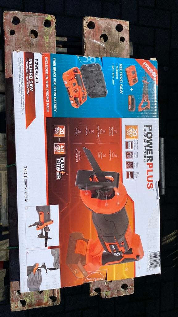 Dual Powerplus recipro zaag NIEUW IN DE DOOS, Doe-het-zelf en Bouw, Gereedschap | Zaagmachines, Nieuw, Reciprozaag, Ophalen