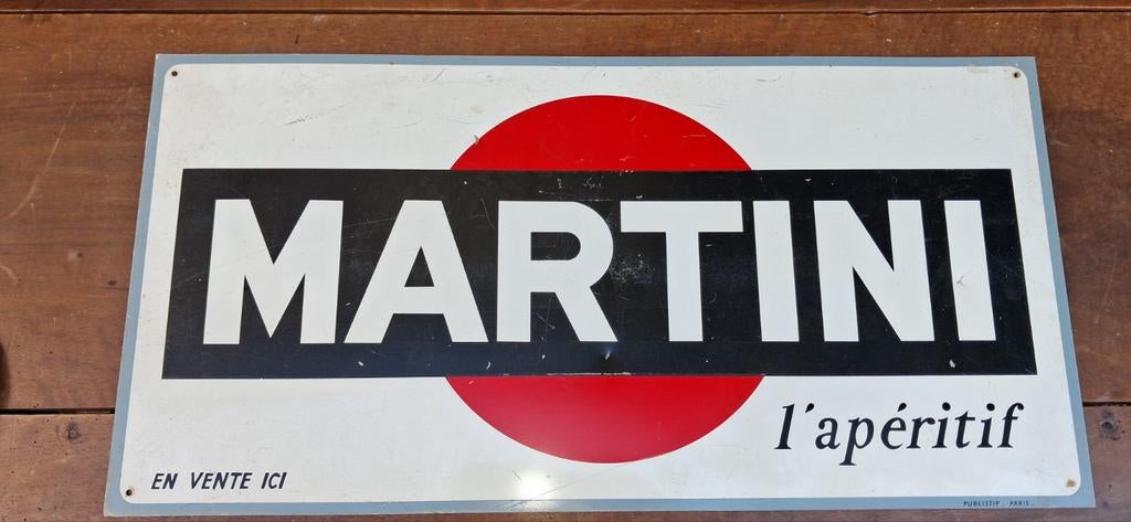 Metalen reclamebord MARTINI, Ophalen of Verzenden, Reclamebord