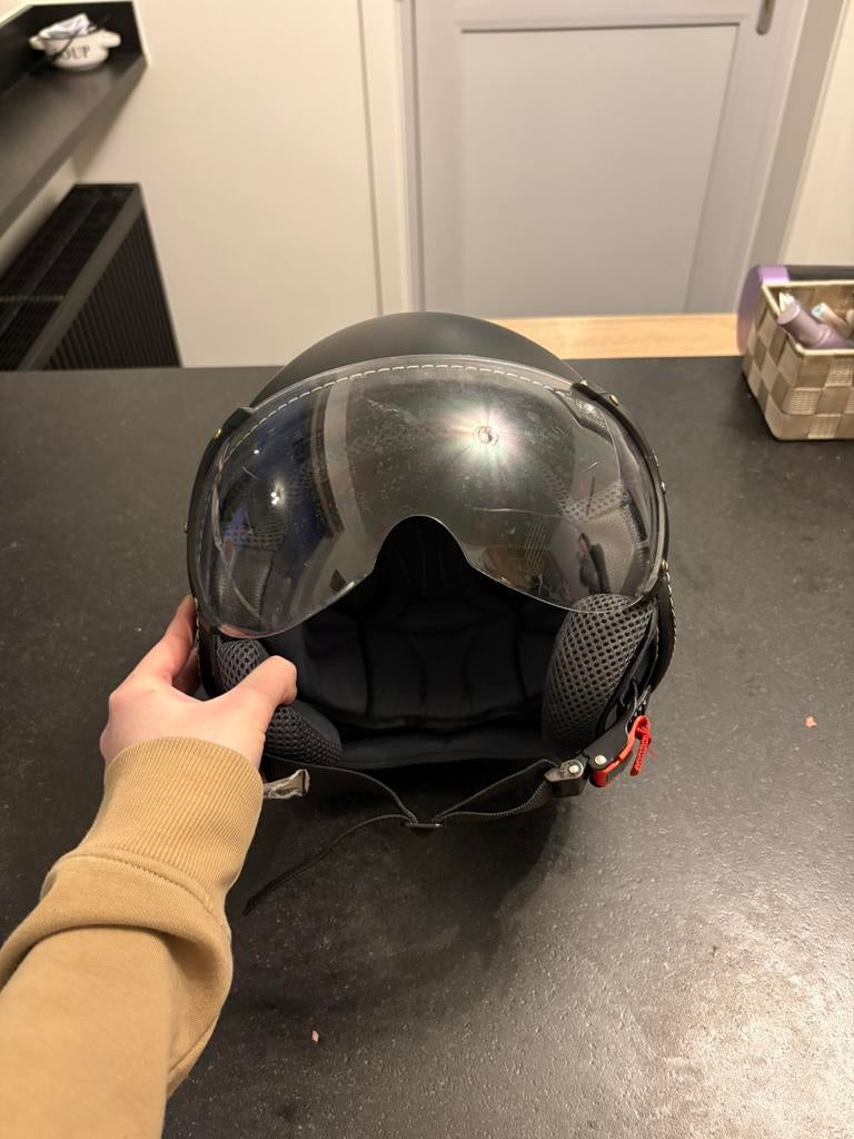 Brommer helm, Fietsen en Brommers, Ophalen, Zo goed als nieuw, Small
