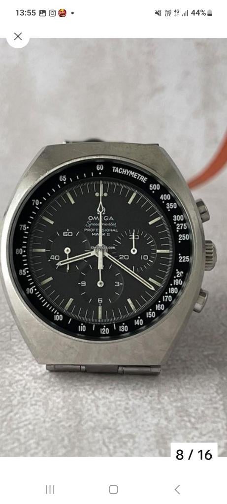 Omega Speedmaster Professional Mark II, Handtassen en Accessoires, Horloges | Heren, Ophalen of Verzenden, Omega