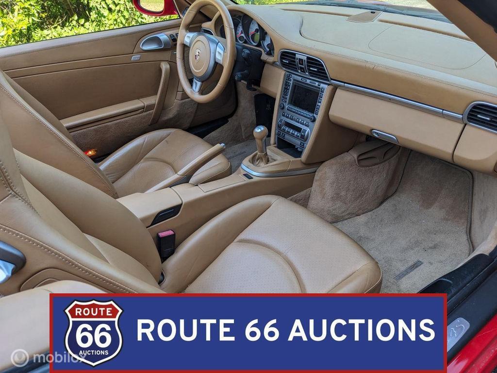 Porsche 911 Carrera S Cabriolet | 2006 | Route 66 Auctions, Auto's, Porsche, Gebruikt, Zwart, Bedrijf, Handgeschakeld