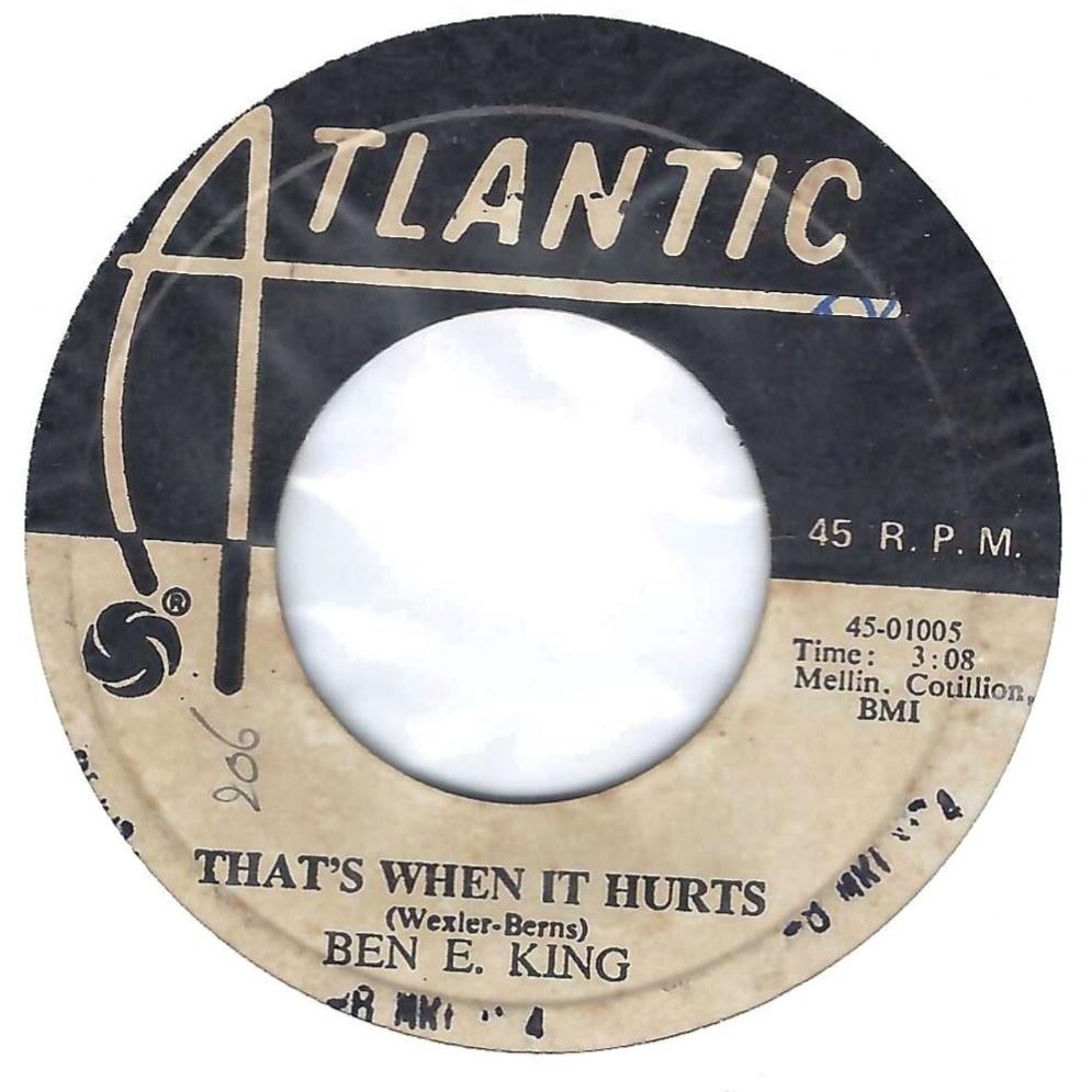 R&B 45: Ben E. King – That's When It Hurts, Single, Utilisé, 7 pouces, R&B et Soul