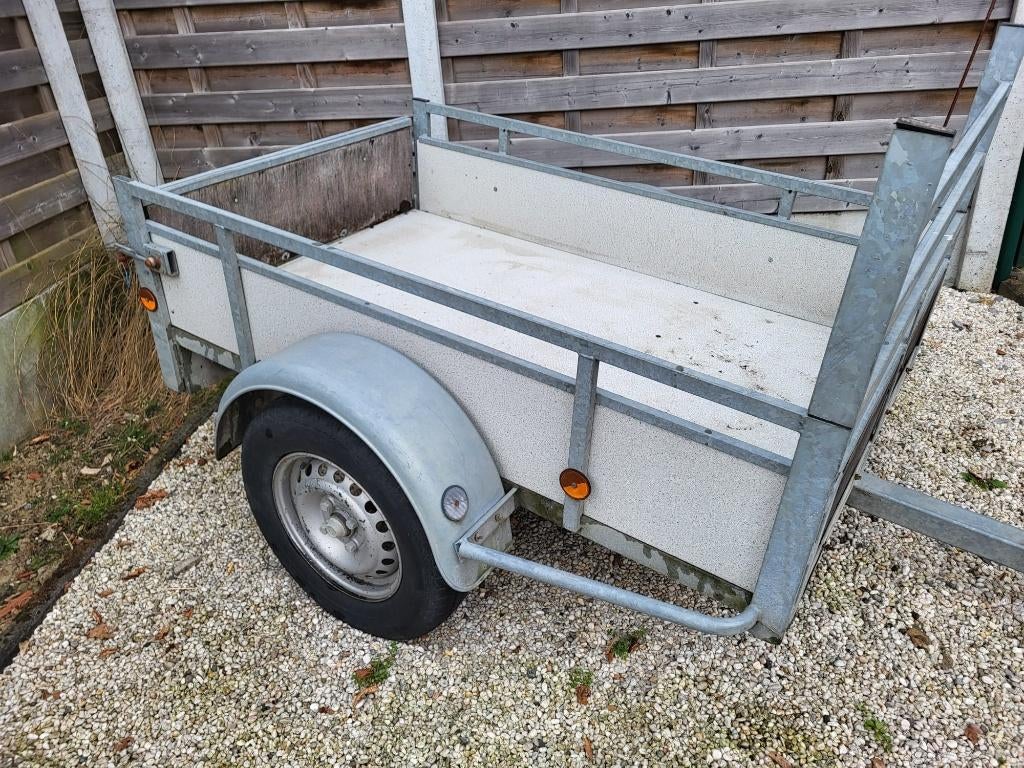 aanhangwagen + bache, Ophalen, Gebruikt