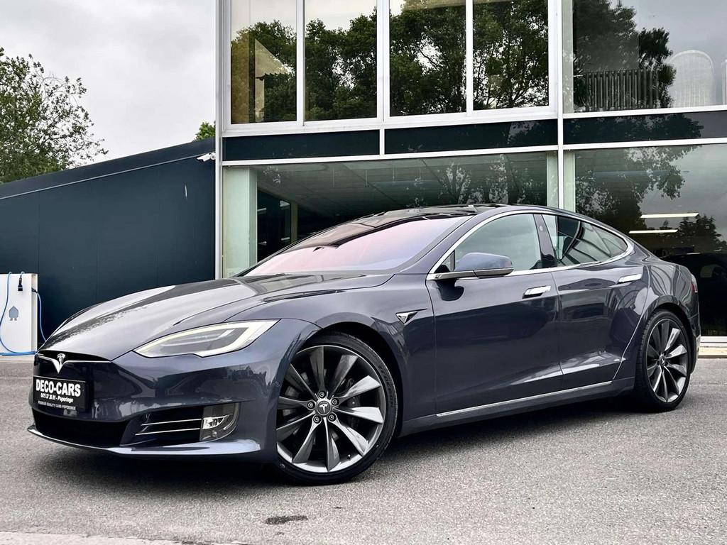 Tesla Model S DUAL MOTOR ! / ZEER NETTE STAAT ! / 87.437KM, Autos, Tesla, Cuir, Argent ou Gris, Achat, Euro 6