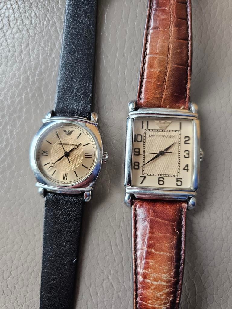 Armani Emporio Vintage 2 Horloges Man en Vrouw, Ophalen of Verzenden