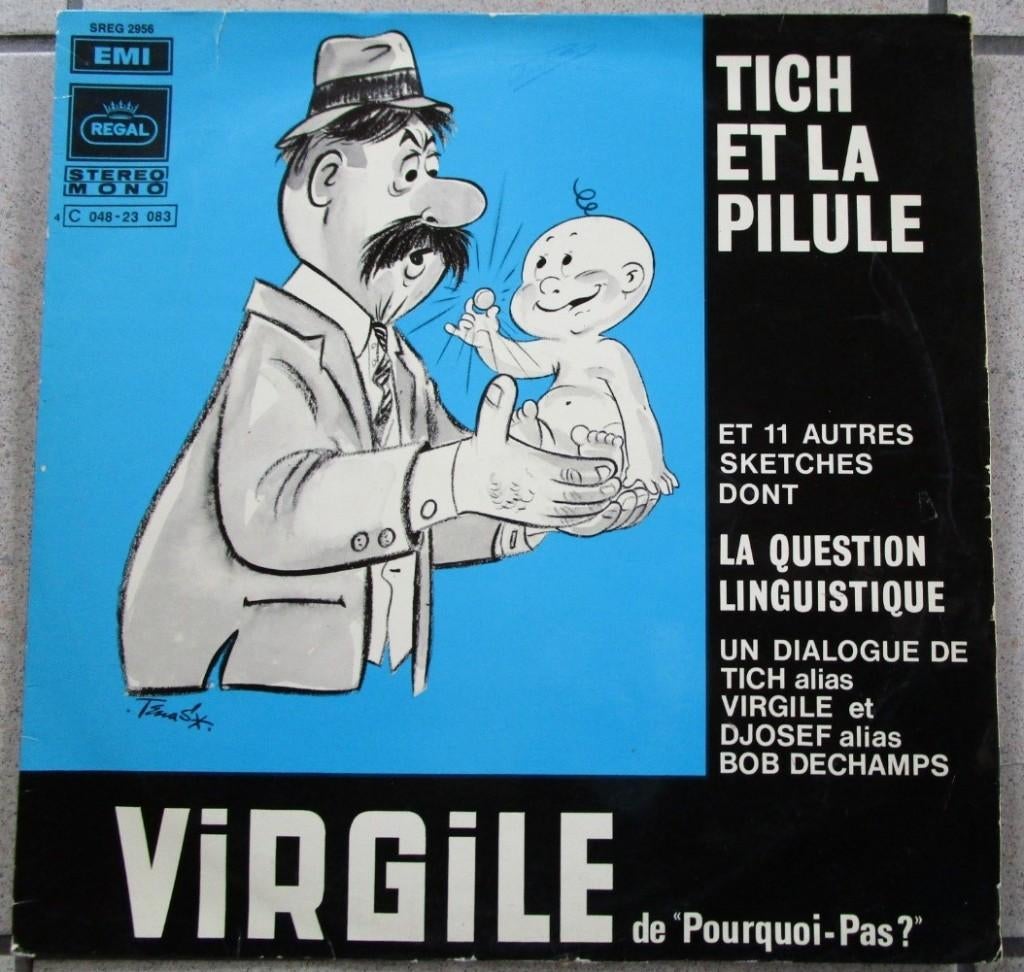 Vinylplaat - humor Virgile & Djosef (brussels/waals dialect), Ophalen of Verzenden, Gebruikt, Overige formaten