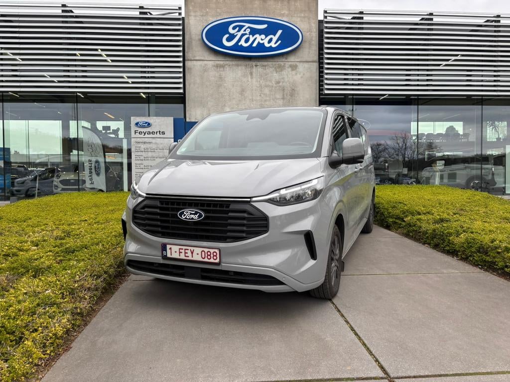 Ford Transit Custom Full Option – 170PK – Zo goed als ni, Autos, Camionnettes & Utilitaires, Argent ou Gris, Achat, Euro 6, Entreprise