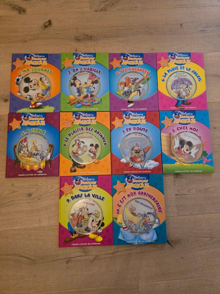 Disney’s Français Magique 10 boekjes + CD’s (NIEUW), Enlèvement, Neuf, Contes (de fées)