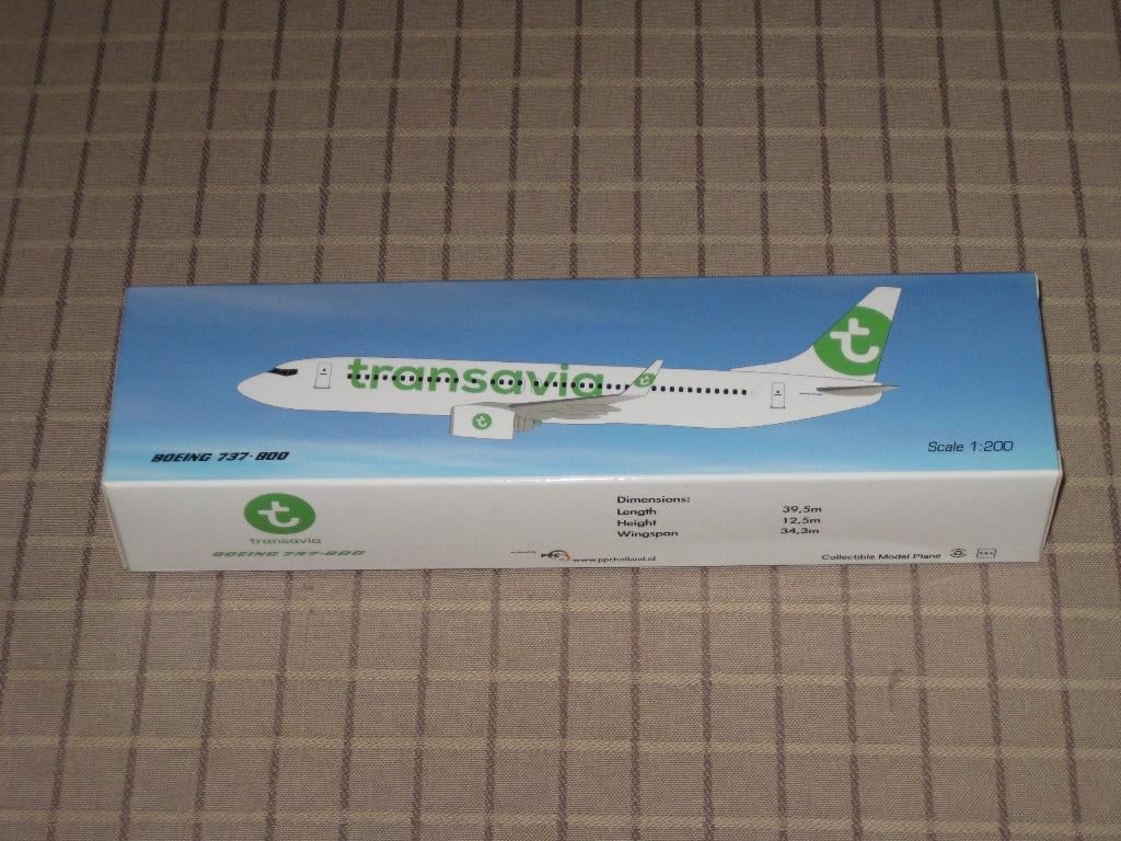 Schaalmodel 1:200 Transavia Boeing 737-800, Ophalen, Schaalmodel