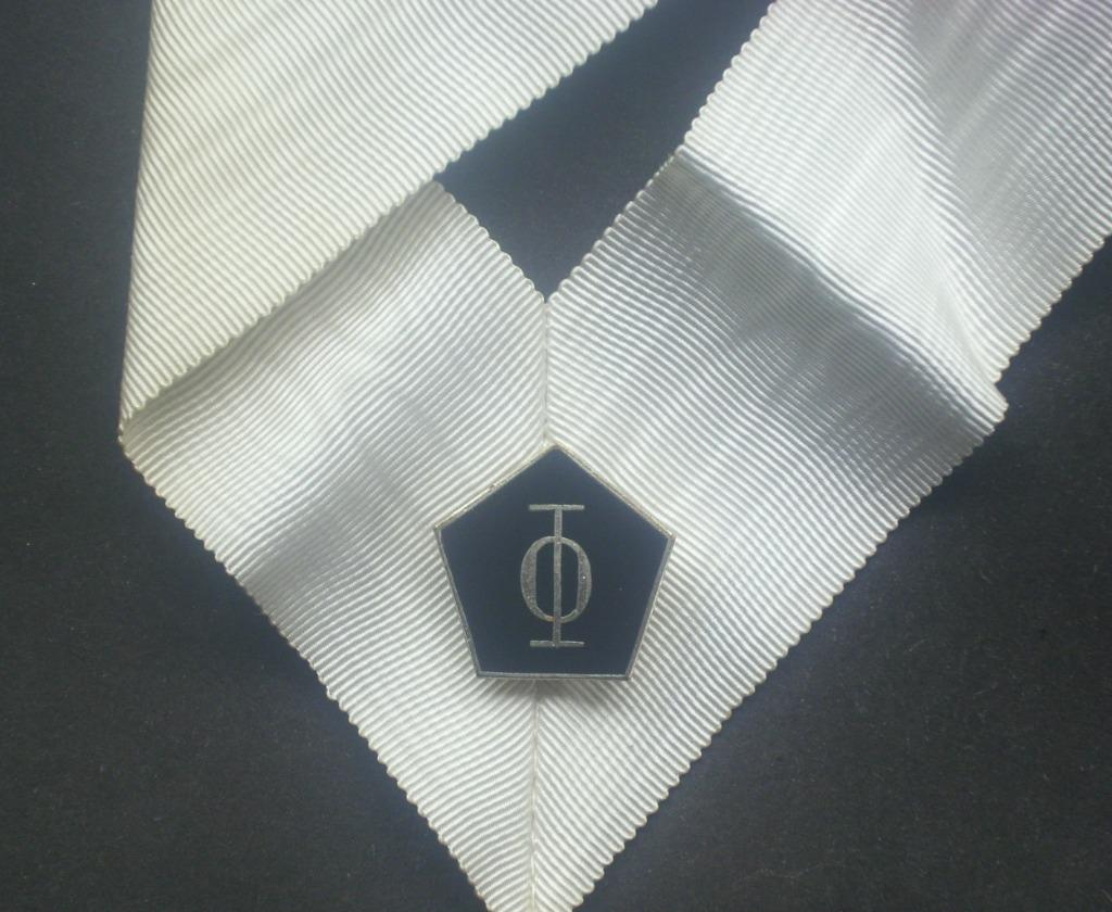 ULB rare sautoir cravate médaille banquet ordre du Phallus, Envoi, Autres, Ruban, Médaille ou Ailes