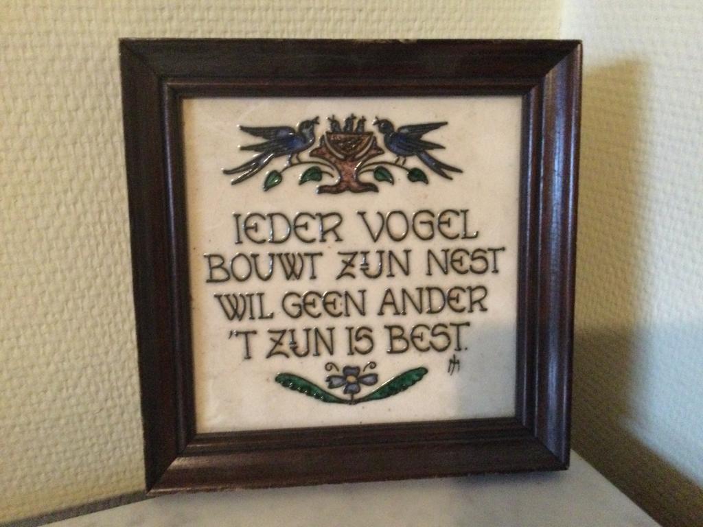 Kader met spreuk, Enlèvement, Comme neuf