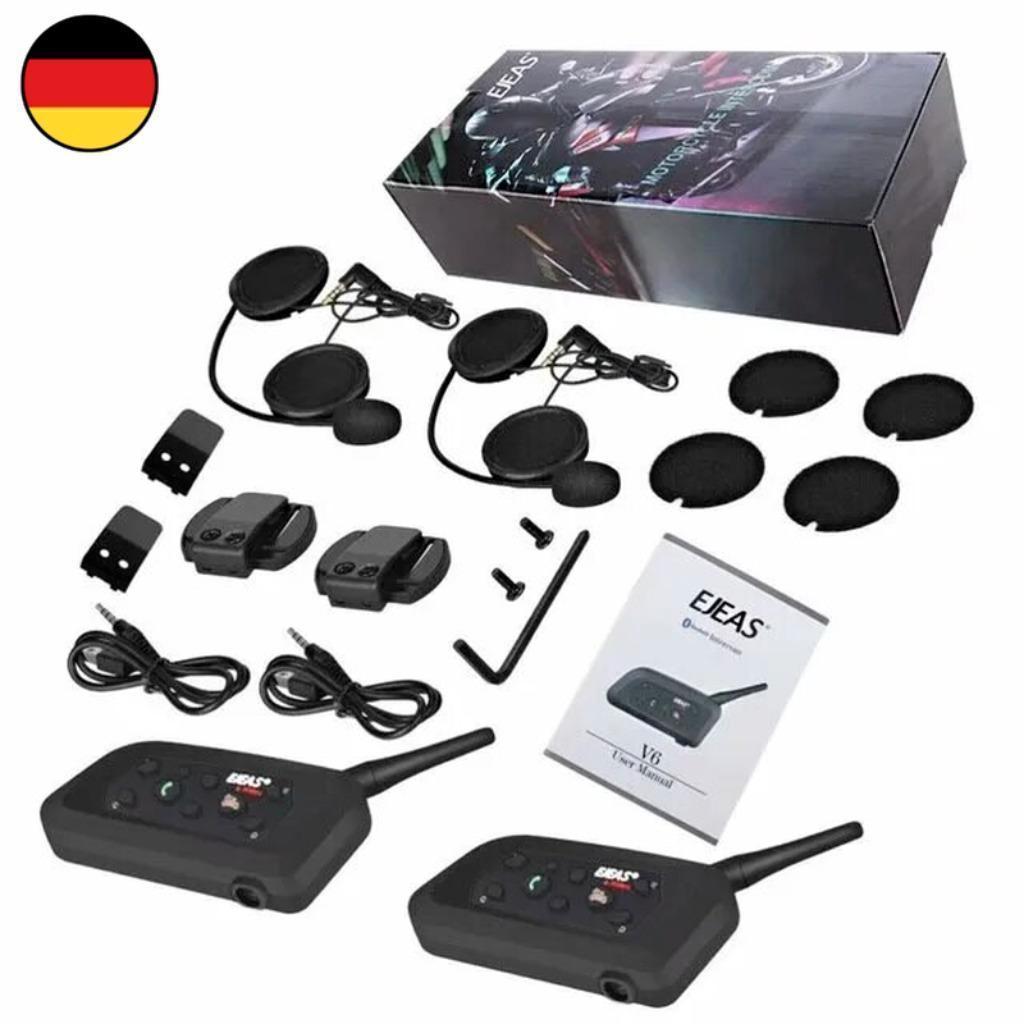 2 stuks Motor headset intercom bluetooth helm EJEAS V6 PRO, Hobby & Loisirs créatifs, Hobby & Loisirs Autre, Neuf, Enlèvement