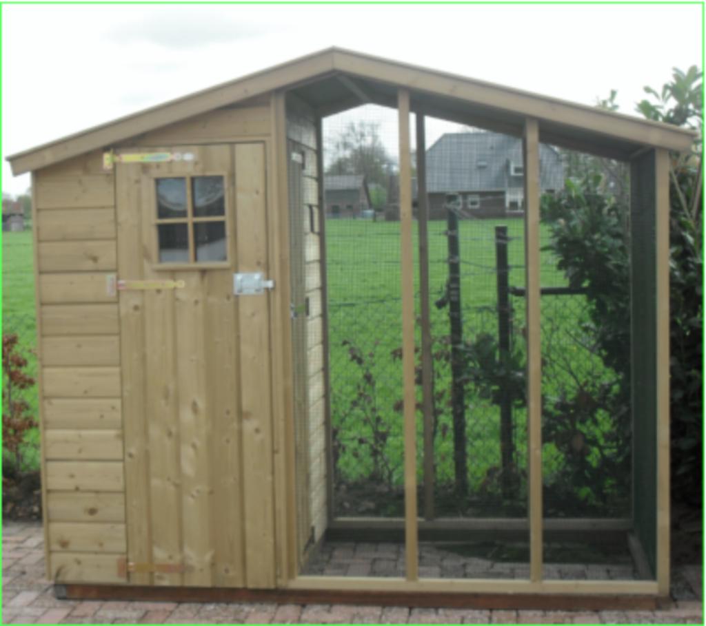 VOLIERE OP MAAT vogelren hout voliere met sluis, Ophalen of Verzenden, Nieuw, Hout, Volière