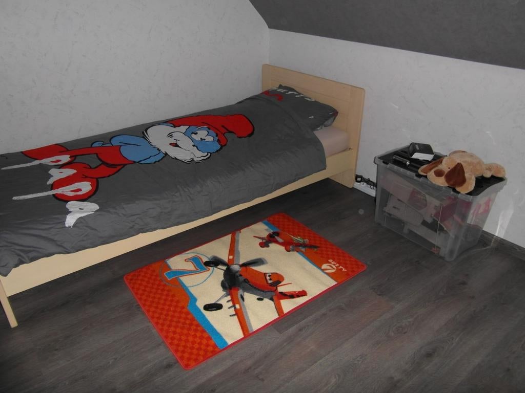 Cadre de lit 90x200 avec étagère, Enlèvement ou Envoi, Comme neuf