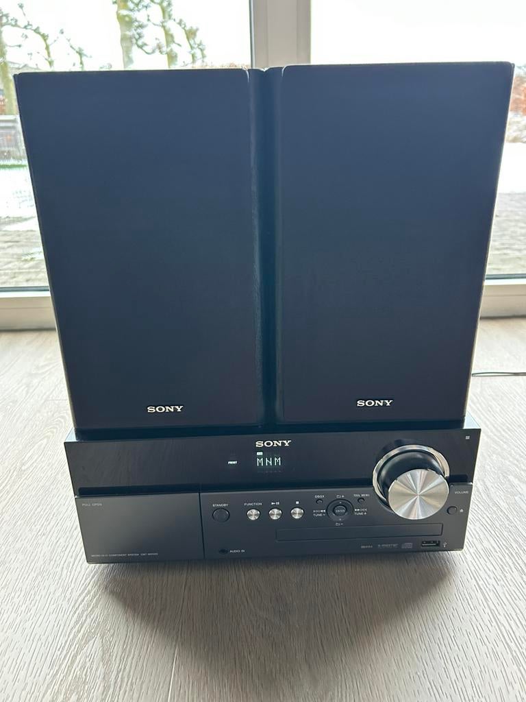 Sony CMT-MX500i Audiosysteem met CD en iPod Dock, Ophalen, MP3-aansluiting, Zo goed als nieuw, Sony